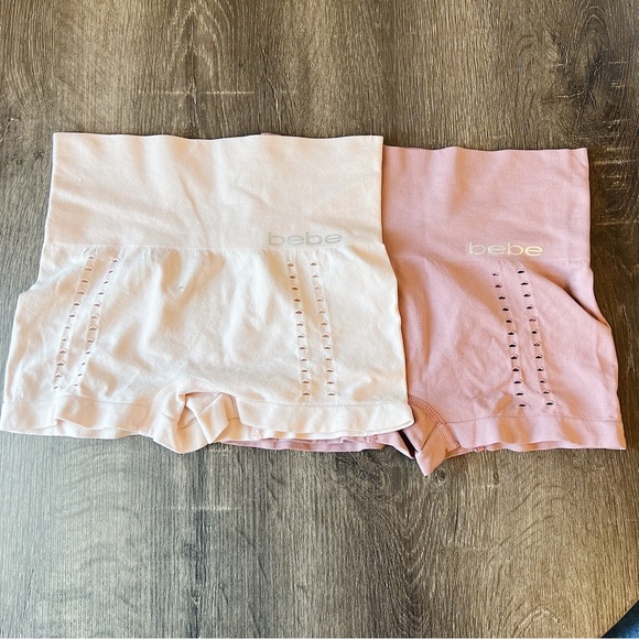 bebe Other - Bebe Shaping Shorts Seamless Tummy Control Open Knit 2 pack Women’s Medium